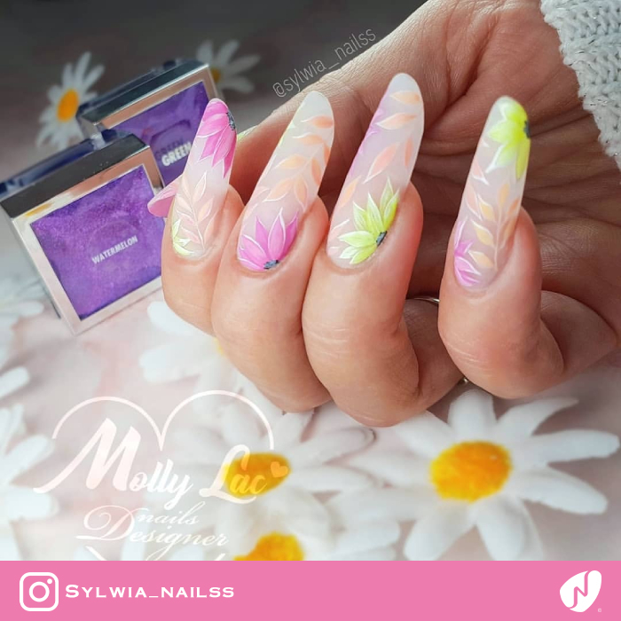 Clear Blooming Manicure